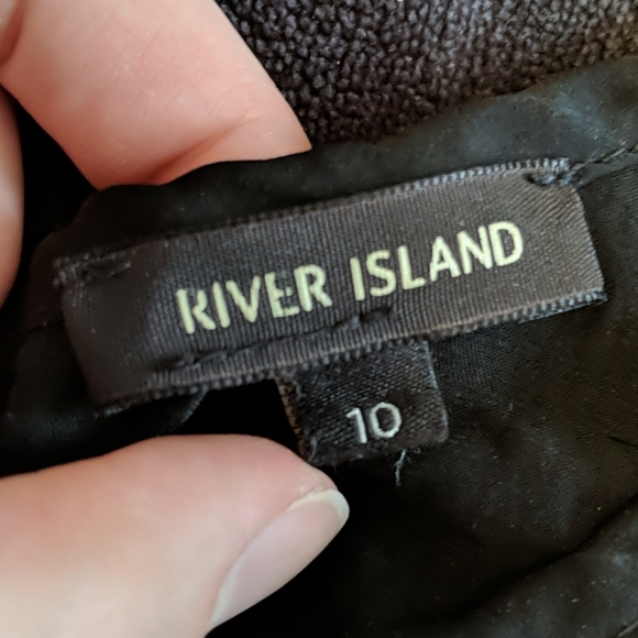 🥝2 for $10 River Island flowy black high neck tee - Picture 5 of 6